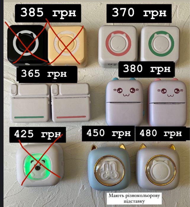 Міні принтер/ дитячий принтер/ папір для кишенькового принтера