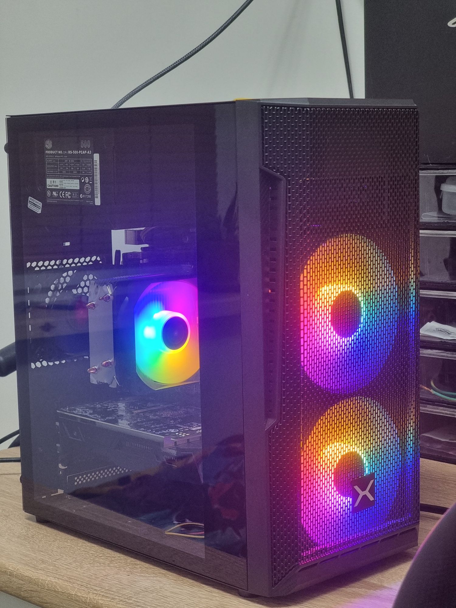 Komputer RGB do gier I3 9100f / GTX1050ti / 16GB /SSD