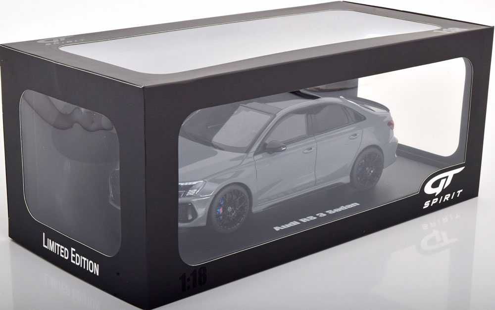 Model 1:18 GT Spirit Audi RS 3 Sedan Performance Edition 2022 grey