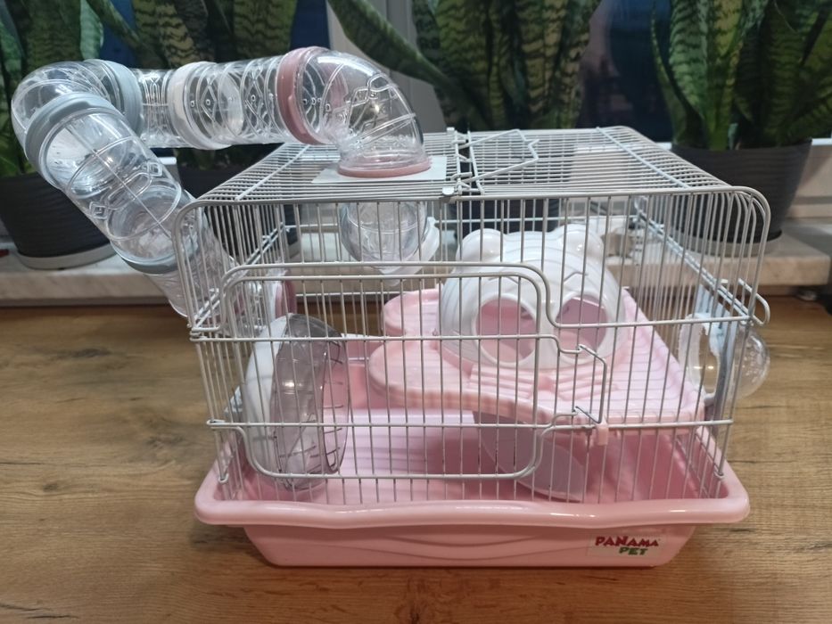 Klatka dla chomika różowa