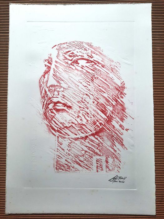Igor Mitoraj litografia barwna - tłoczona  „ TINDARO  -  TYNDAREOS ”