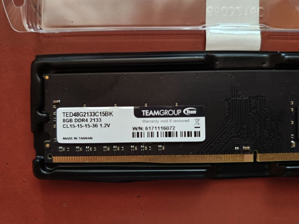 Оперативна пам'ять TeamGroup DDR4 2133MHz 8gb.