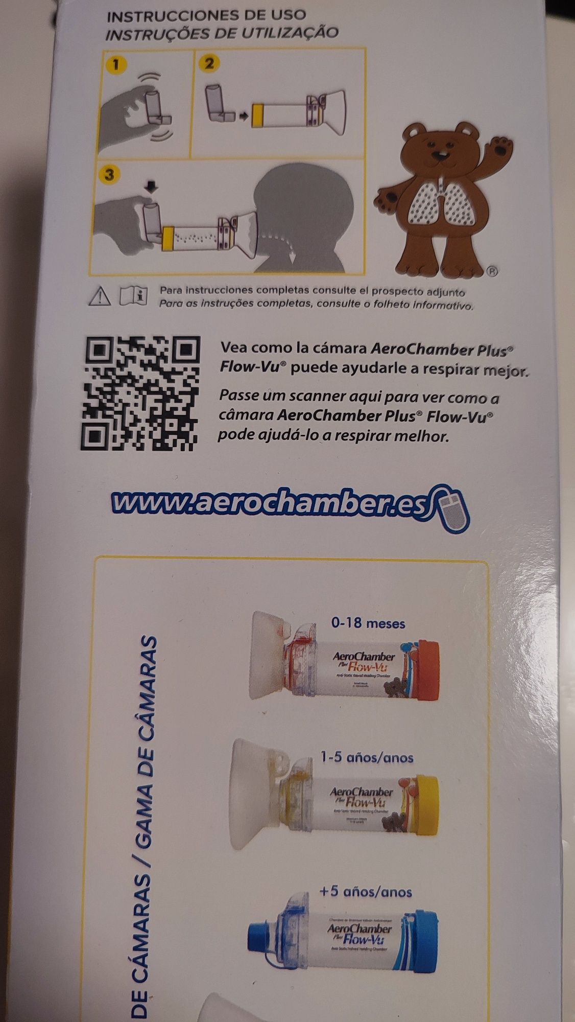 Máscara para inalador AeroChamber plus