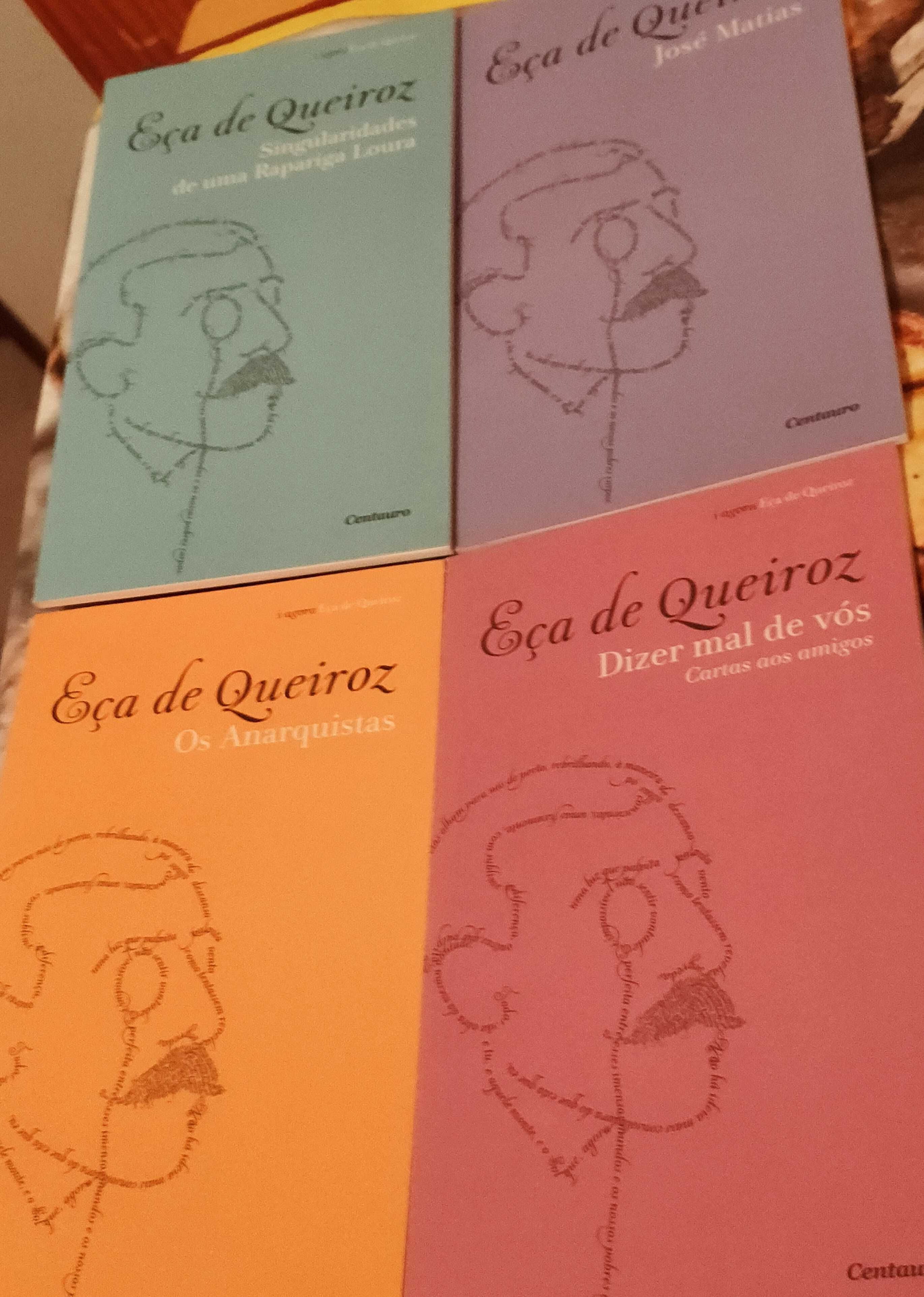 Livros Eça de Queiroz, Fernando Pessoa e heterónimos