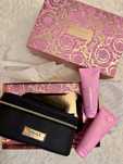 Парфумований набір Versace Bright Crystal Set, лосьйон, косметичка