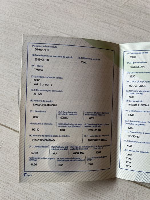 Yamaha XC 125 Cygnus, 2012, 11.000km