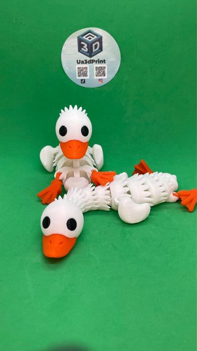 Рулива іграшка Гусак, Гусь 3д друк