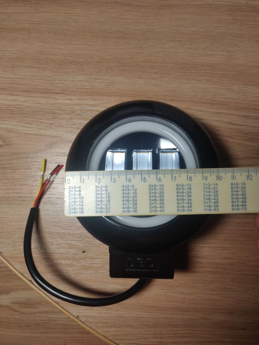 Нова Led противотуманна фара з СТГ та ангельськими глазками, 45w, 10см