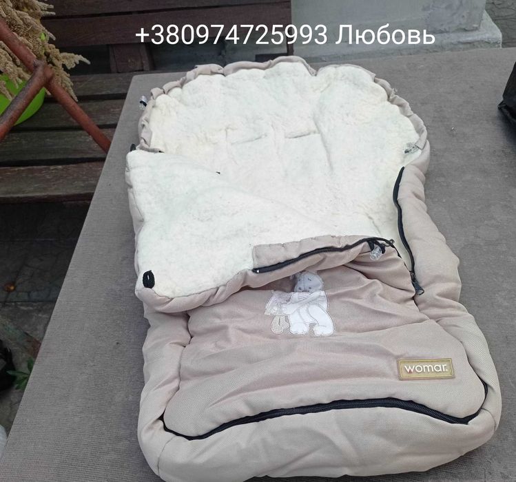 Продам зимний конверт на овчине