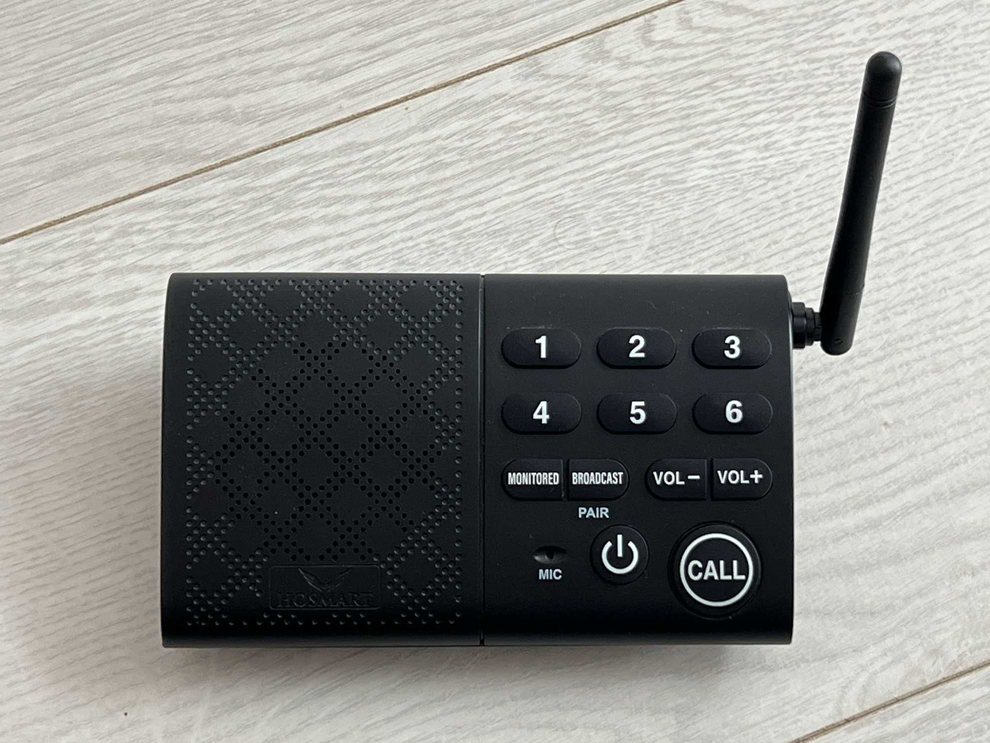 HOSMART HY-616B bezprzewodowy interkom, zasięg ponad 300 m, 3 domofony