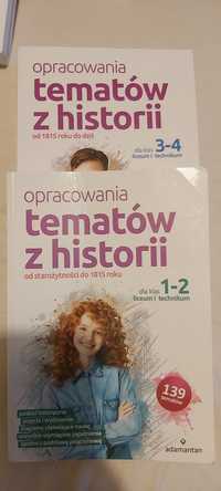 Opracowania tematów z historii dla klas 1-2 i 3-4 (2 tomy)