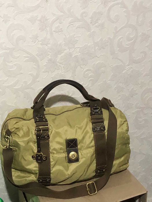 Сумка велика Kipling  з мавпою зелена