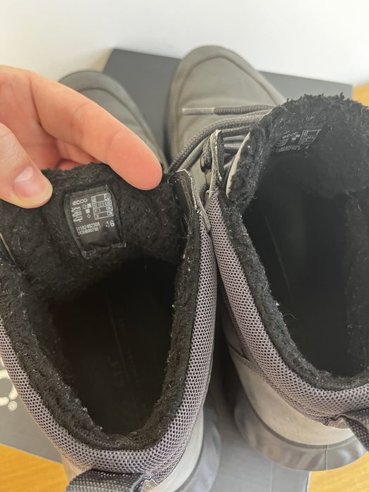 Męskie zimowe buty ECCO r.46 z naturalnego nubuku