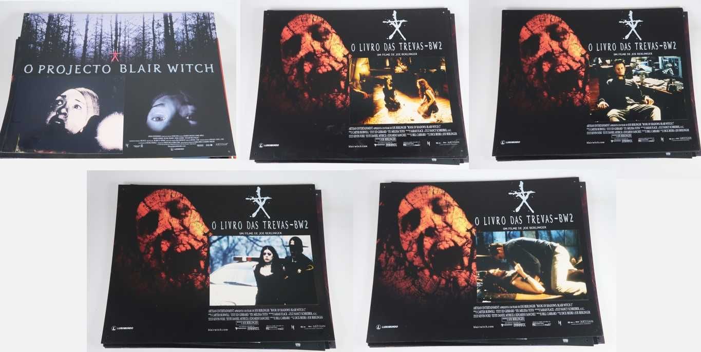 Blair Witch Project I e II - 5 cartazes de cinema com fotografias