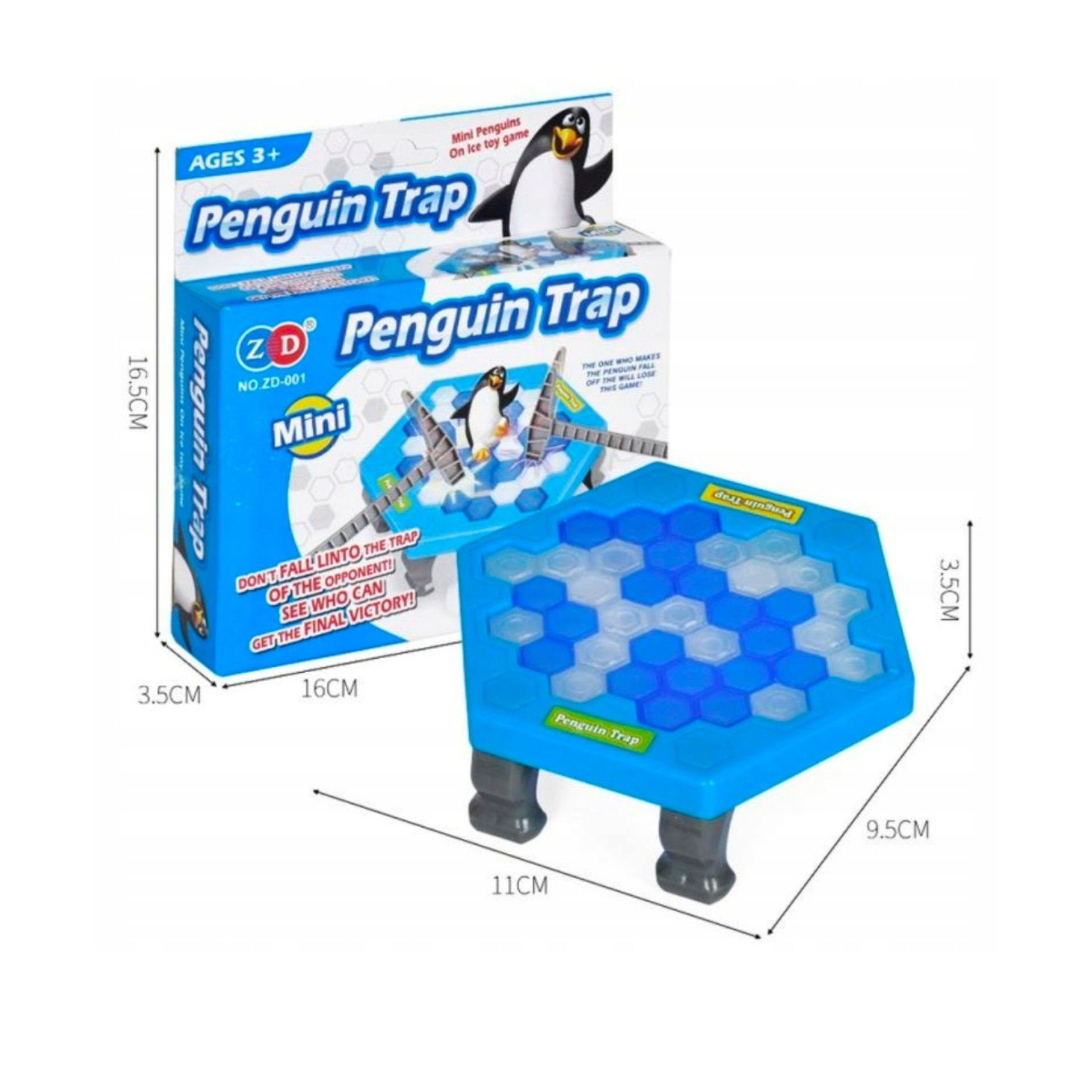 Gra zręcznościowa pingwin na lodzie w pułapce dla dzieci