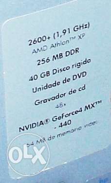 Computador HP 256 MG DDR  40 GB Disco rigido