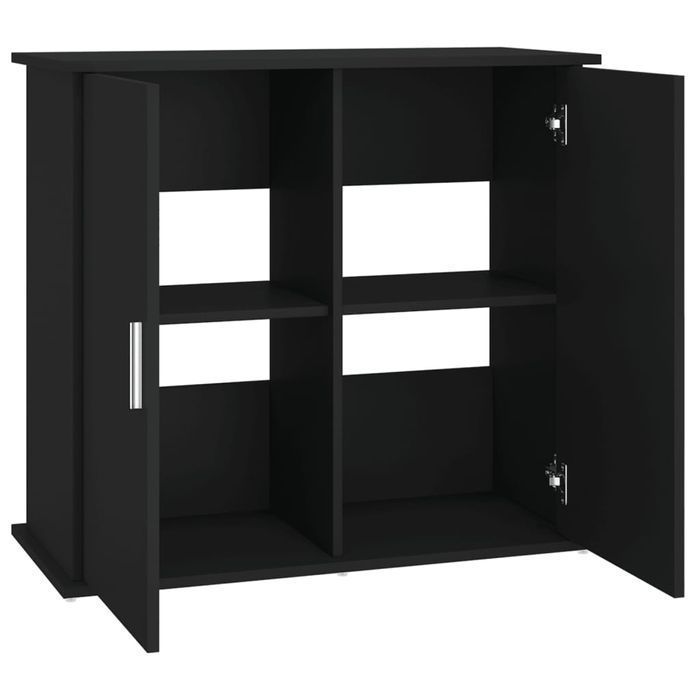 Szafka pod akwarium Vidaxl, czarna, 81x36x73 cm, stylowa i trwała