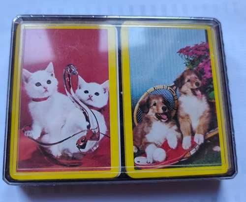 baralhos de cartas com animais de companhia