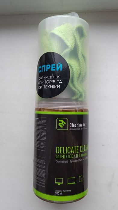 Спрей для чищення моніторів та оргтехніки засіб рідина