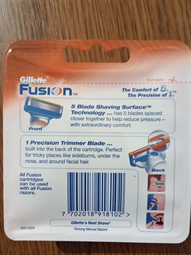 Продам кассеты Gillette Fusion, 6 штук
