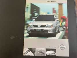 Katalog prospekt Nissan Micra K11 lifting 32 strony 2002 r.