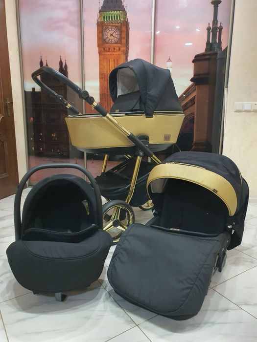 Коляска 3 в 1 Adamex Barcelona Polar (Gold)