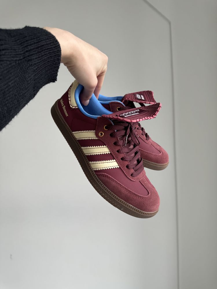 Adidas Samba Wales Bonner Bordo кросівки