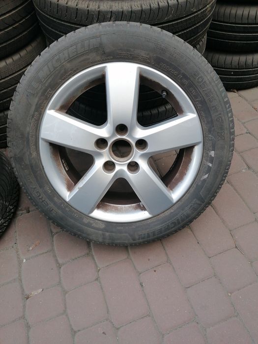 Komplet kół aluminiowych 5×112 6,5j16 oc57 et 50 opony 205/55r16