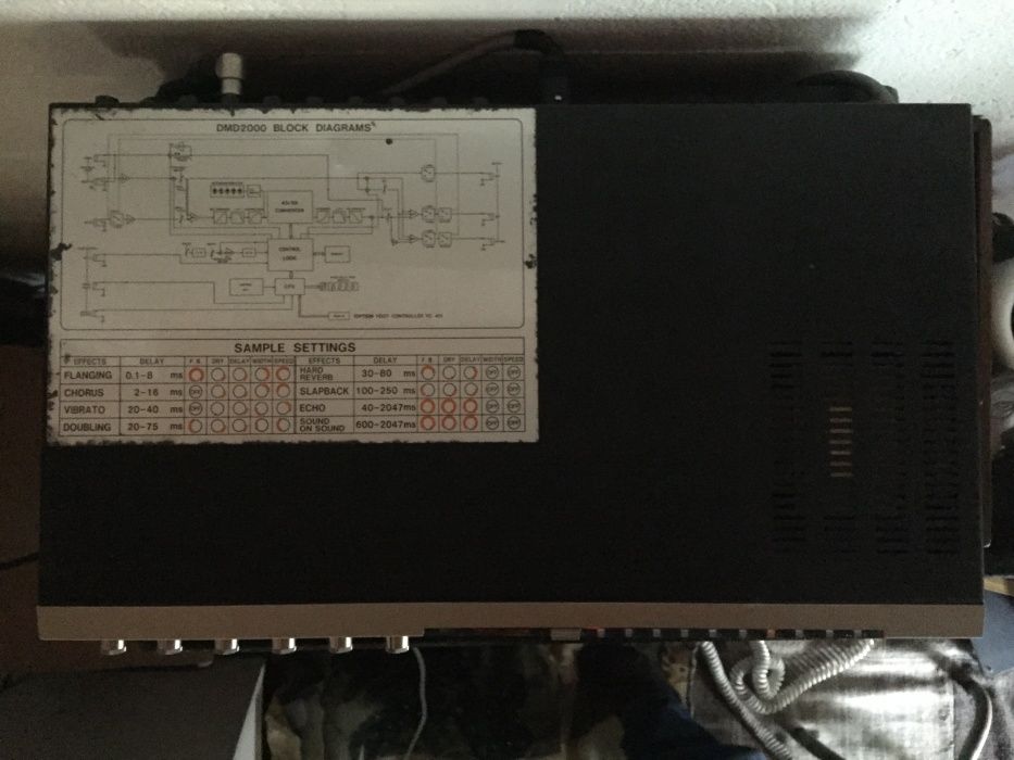 Ibanez DMD 2000 - Digital Modulation Delay com pedaleira original FC40