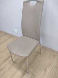 Krzesła - 4 sztuki - do salonu, jadalni firmy Sedia Beige,  kolor beż