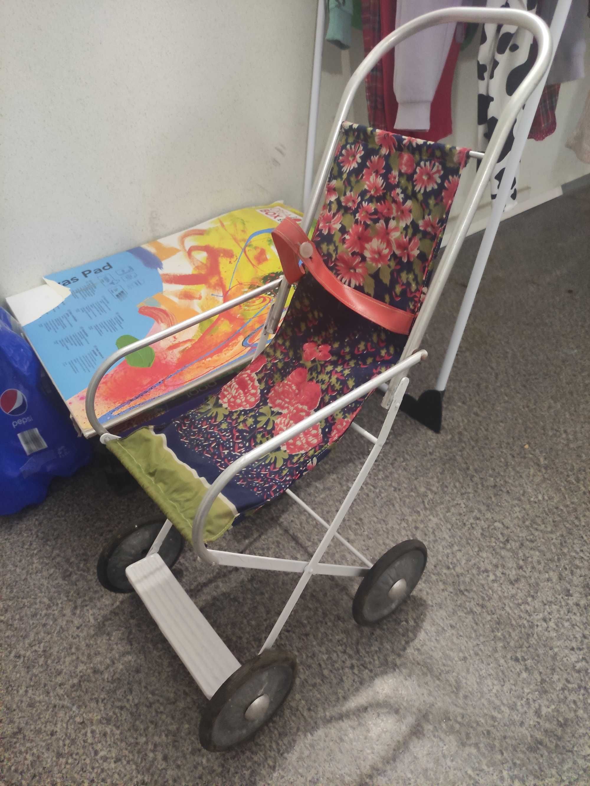 Wózek dla lalek spacerówka RETRO PRL odświeżona