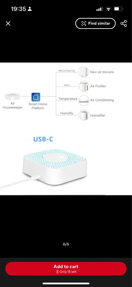 SmartSensor temperatura e qualidade do ar