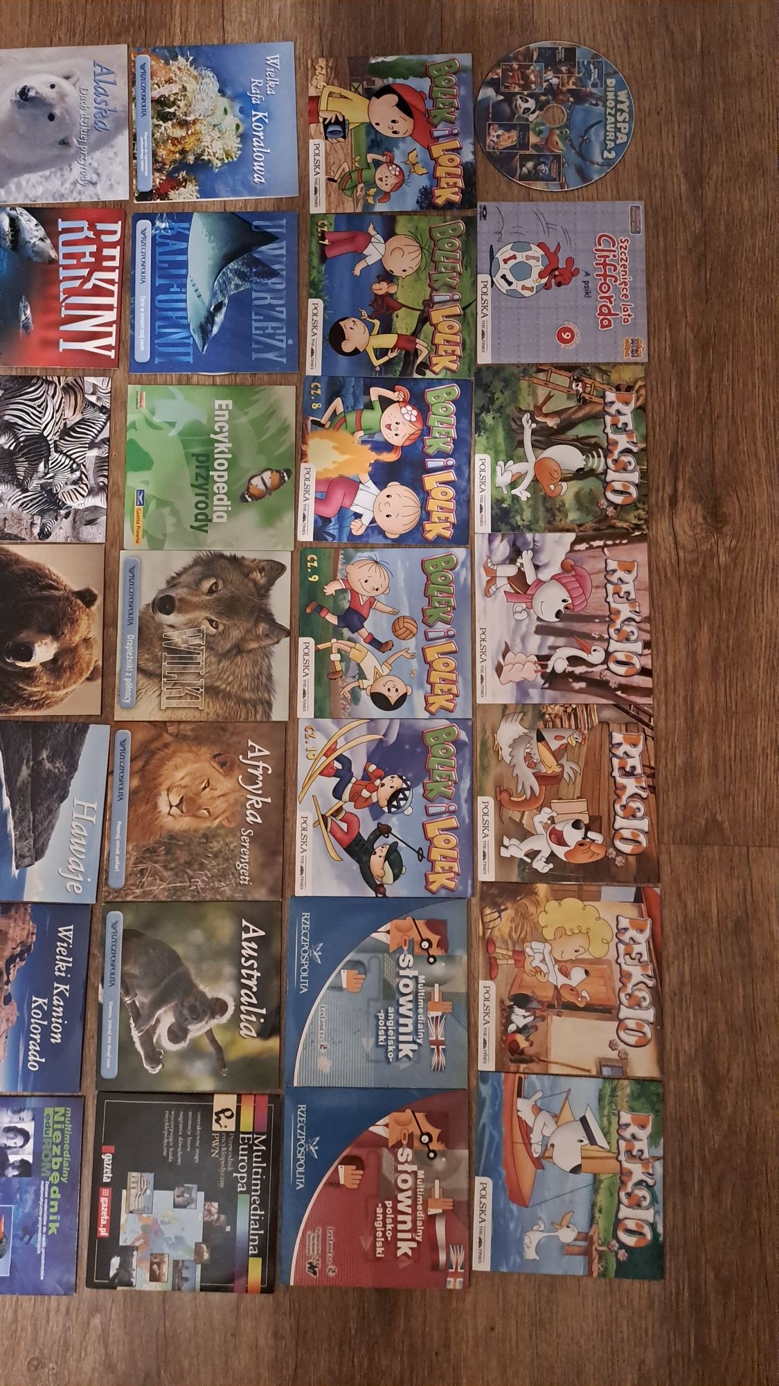 Płyty DVD bajki i popularno naukowe