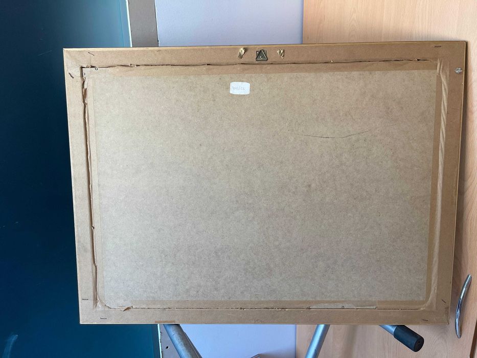 Quadro Abstrato em moldura de madeira