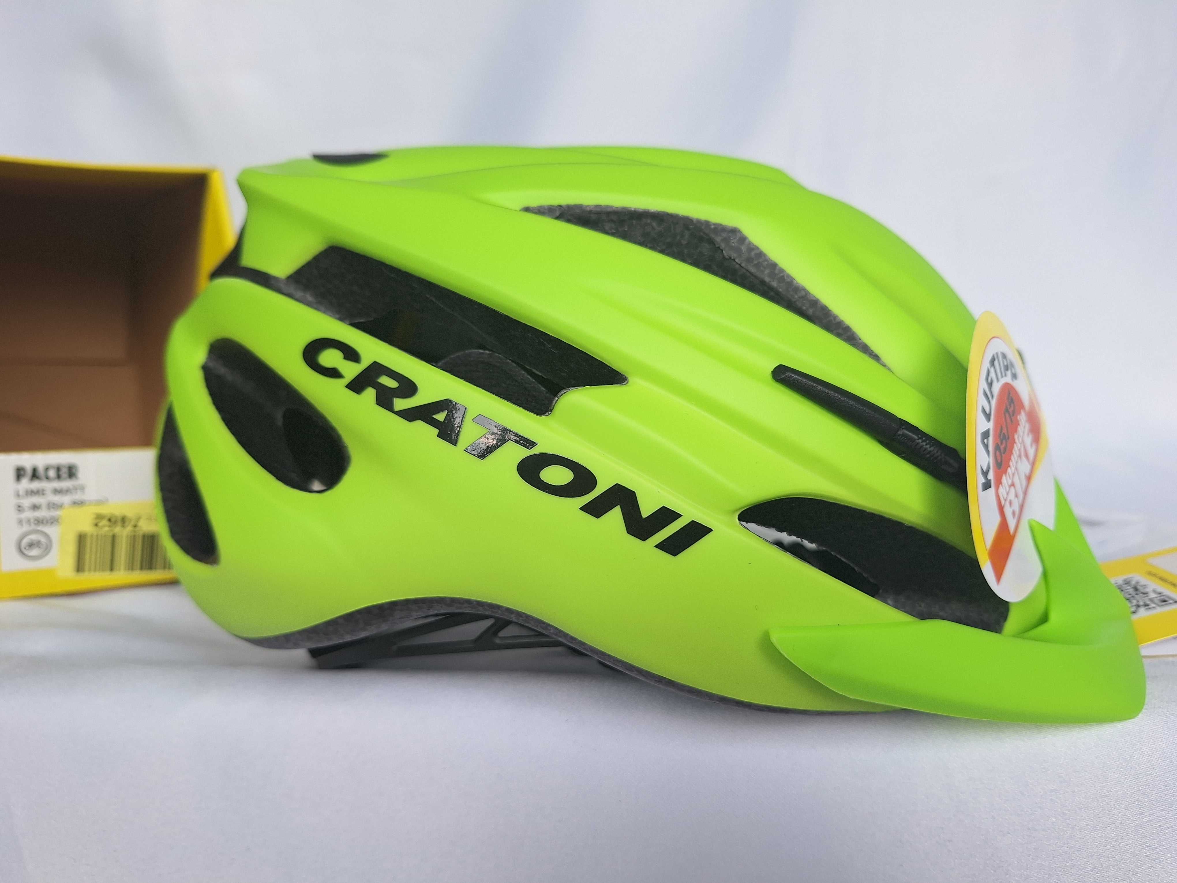 Kask rowerowy Cratoni Pacer Lime Matt S/M 54-58cm