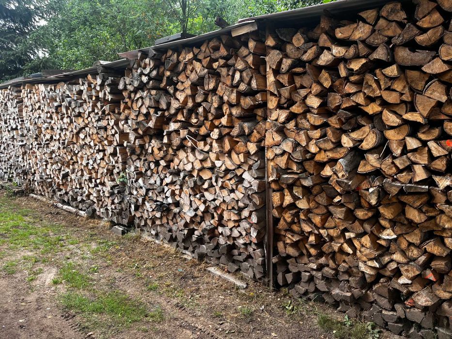 drewno kominkowe Suche liściaste buk brzoza grab opał SUCHE transport