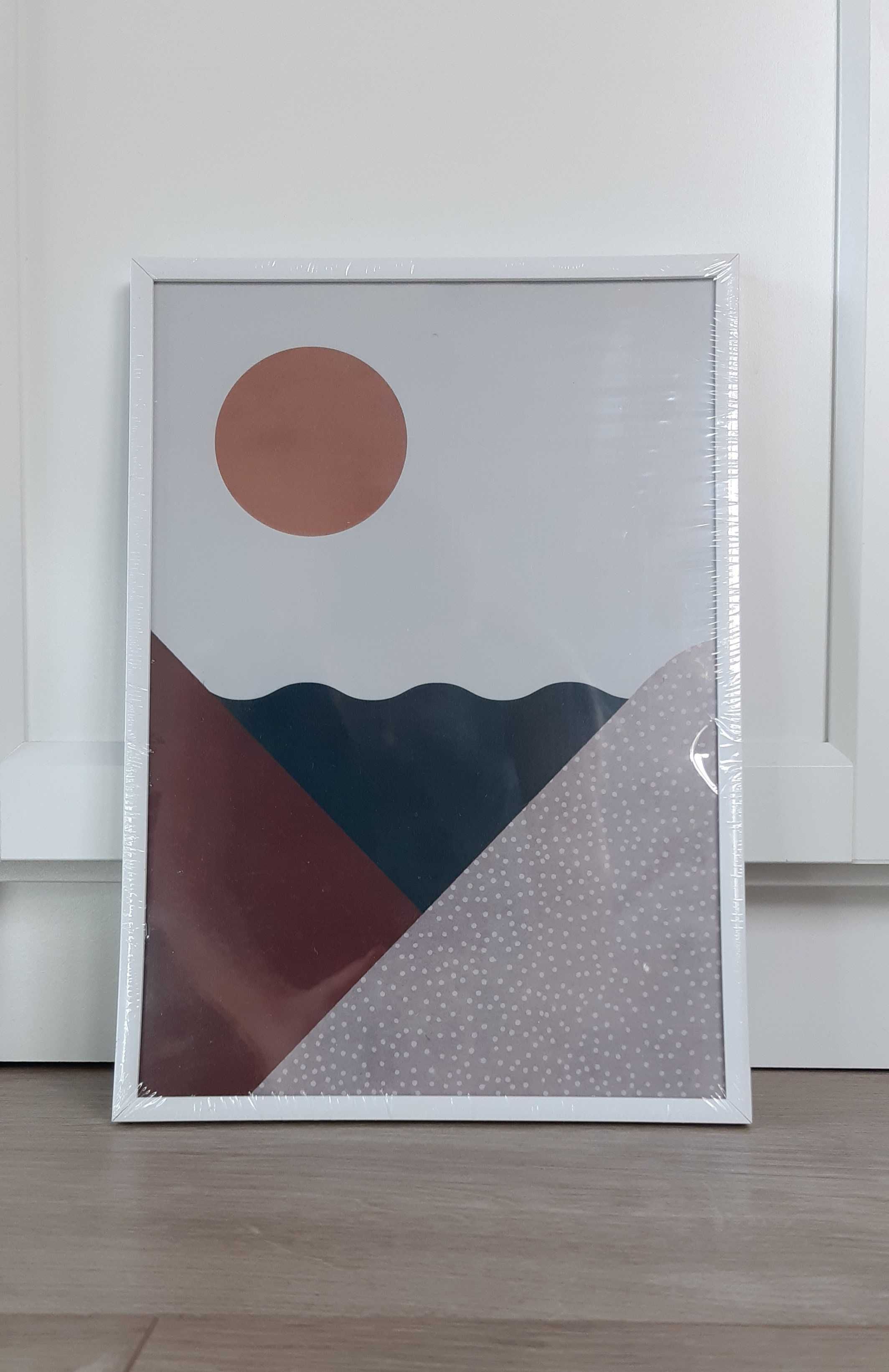 Nowa RAMKA na zdjęcie / OBRAZEK 21 x 30 cm. JYSK. Kolor biały.