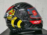 Capacete Integral MT FF106 Targo Fluor / Red ( S )( NOVO )