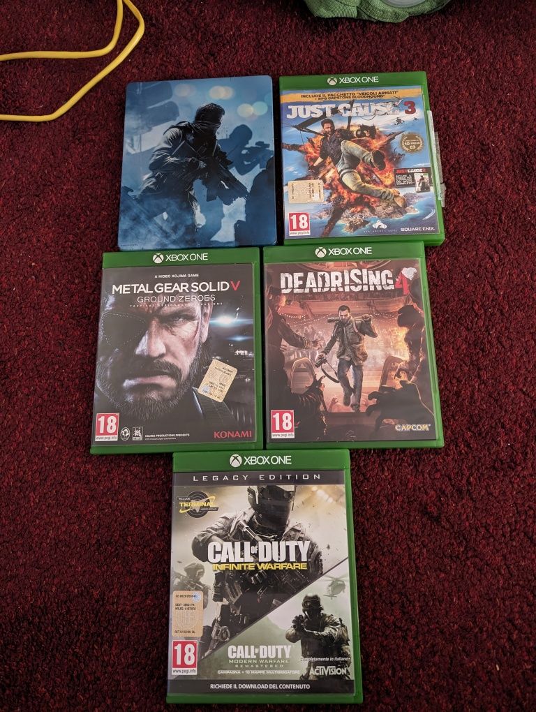 Xbox one COD ghosts dead rising 4 just cause 3