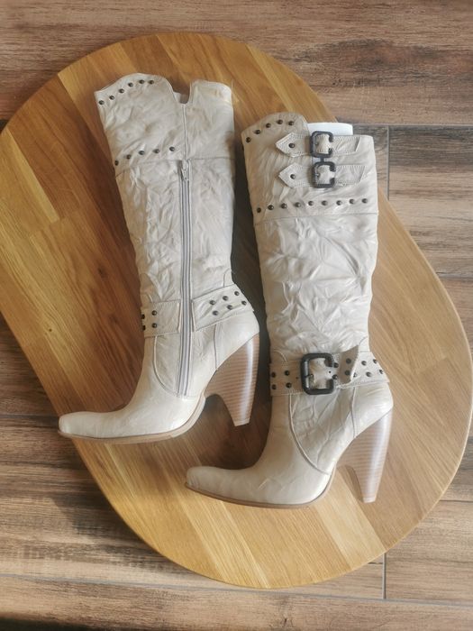 Kozaki zimowe nowe skóra naturalna r. 36 Davos Gomma