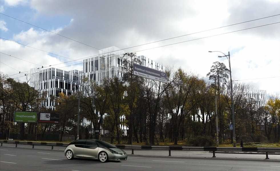 Фасадный участок с Проектом под ТРЦ пр. Победы (метро Житомирская)