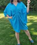 NOWA sukienka tunika poncho oversize