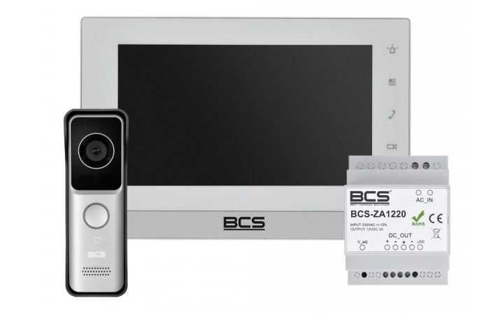 Zestaw wideodomofonowy BCS-MON7200W-S / BCS-PAN1210S-S BCS