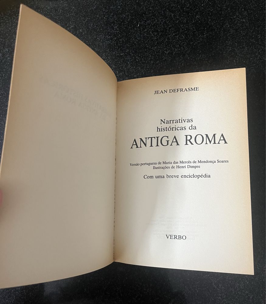 Livro “Narrativas históricas da Antiga Roma”