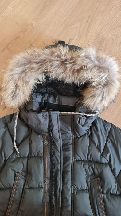 Подростковая зимняя куртка-пуховик аляска 40р