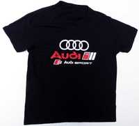 AUDI SPORT czarna koszulka Tshirt