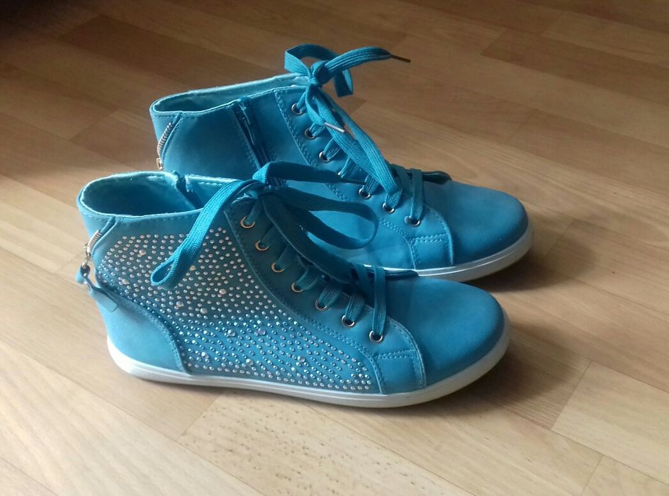 Buty za kostkę 39 cyrkonie