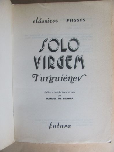 Solo Virgem de Turguiénev