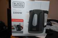 nowy elektryczny czajnik do wody bezprzewodowy black&decker 2200 watt