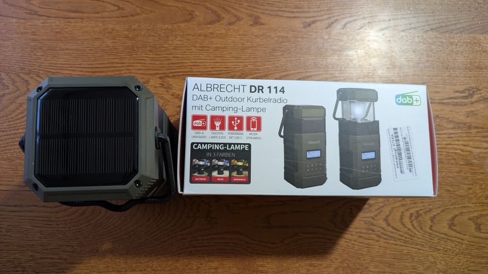 ALBRECHT DR 114 FM DAB+ radio kempingowe dynamo zasilanie solarne